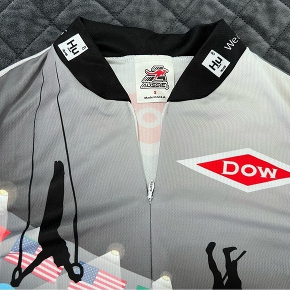 Aussie Cycling Biker jersey Men Small shirt Sleeveless Dow Olympic Global Flag V - Picture 5 of 9